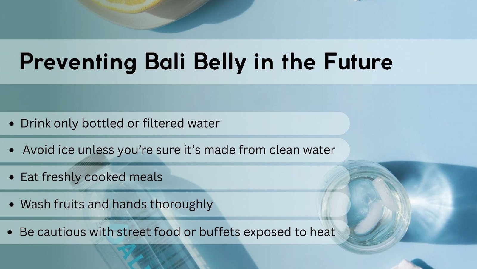 bali belly prevention