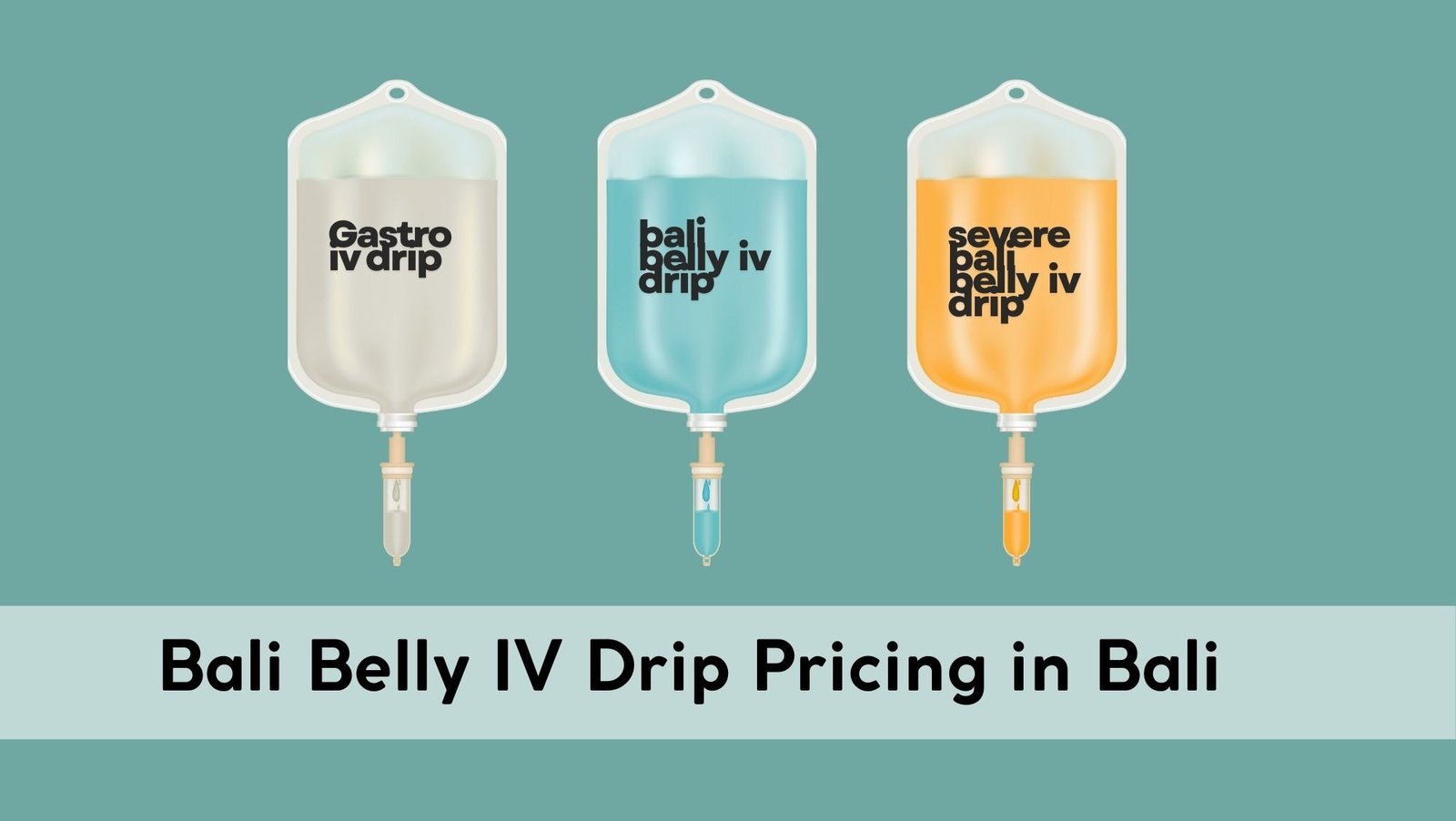 Bali Belly iv drip pricing 