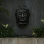 Lush tropical garden during the rainy season in Bali with peaceful wellness surroundings.